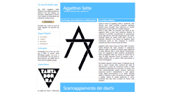 Desktop Screenshot of aggettivo7.com